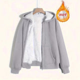 New Women's Winter Explosion Warm Plush Hoodie Jacket