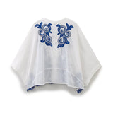 ZARZ Homemade New Women's Fashion Series Clamming Embroidered Shirts HZ0107