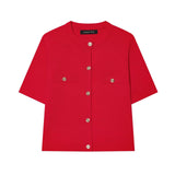 ZARZ Homemade New Women's Smocoat Smozy Short-Sleeved Knitted Top 1822/022/621 HZ0107