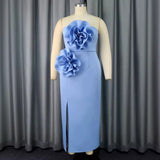 AM030620 Banquet Styling Dress New Sleeveless Sexy Chest-Loat High-Rise Dress Dress HZ0107