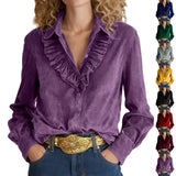 2025 Fashion Double Buckle Sueding Set Women's Suit HZ0107