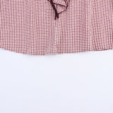 ZARZ Homemade New Women's T-Shirt With Sleuish Small Plaid Trim 5029181 HZ0107