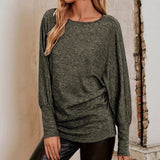 Autumn/Winter 2025 New Loose Half-High Collar Knitwear Women's Solid Color Turtleneck Sweater