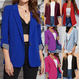 2025 Autumn And Winter Fashion Splicing Collar Repair Cardigan Temperament Blazer