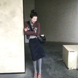 Hang Neck Collar Vest Temperament High-End Blouse Broad Leg Slack Feel To Wear Suit