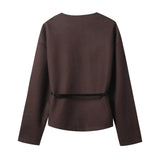 ZARZ Homemade New Women's Oceanic Hygid With Belt Soft Coat 1255837 HZ0107