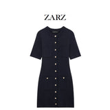 ZARZ Homemade New Women's Classic Knitted Mini Dress 3519/108/401 HZ0107