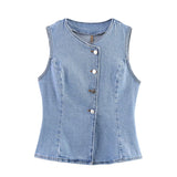ZARZ Homemade New Women's Dress Classic Denim Vest M. . . HZ0107