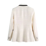 ZARZ Homemade New Women's Clothing Fashion White Collar Coat HZ0107