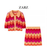 ZARZ Homemade New Women's Classic Oceanic Knitted Jersey Skirt HZ0107